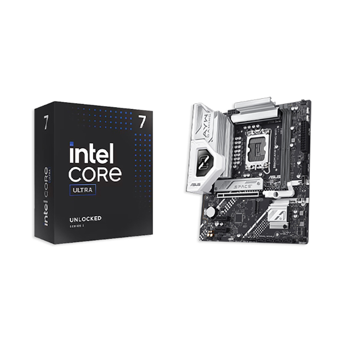 인텔 인텔 CPU 코어 울트라7 시리즈2 265K 애로우레이크 + ASUS B860M-AYW GAMING WIFI 보드 패키지