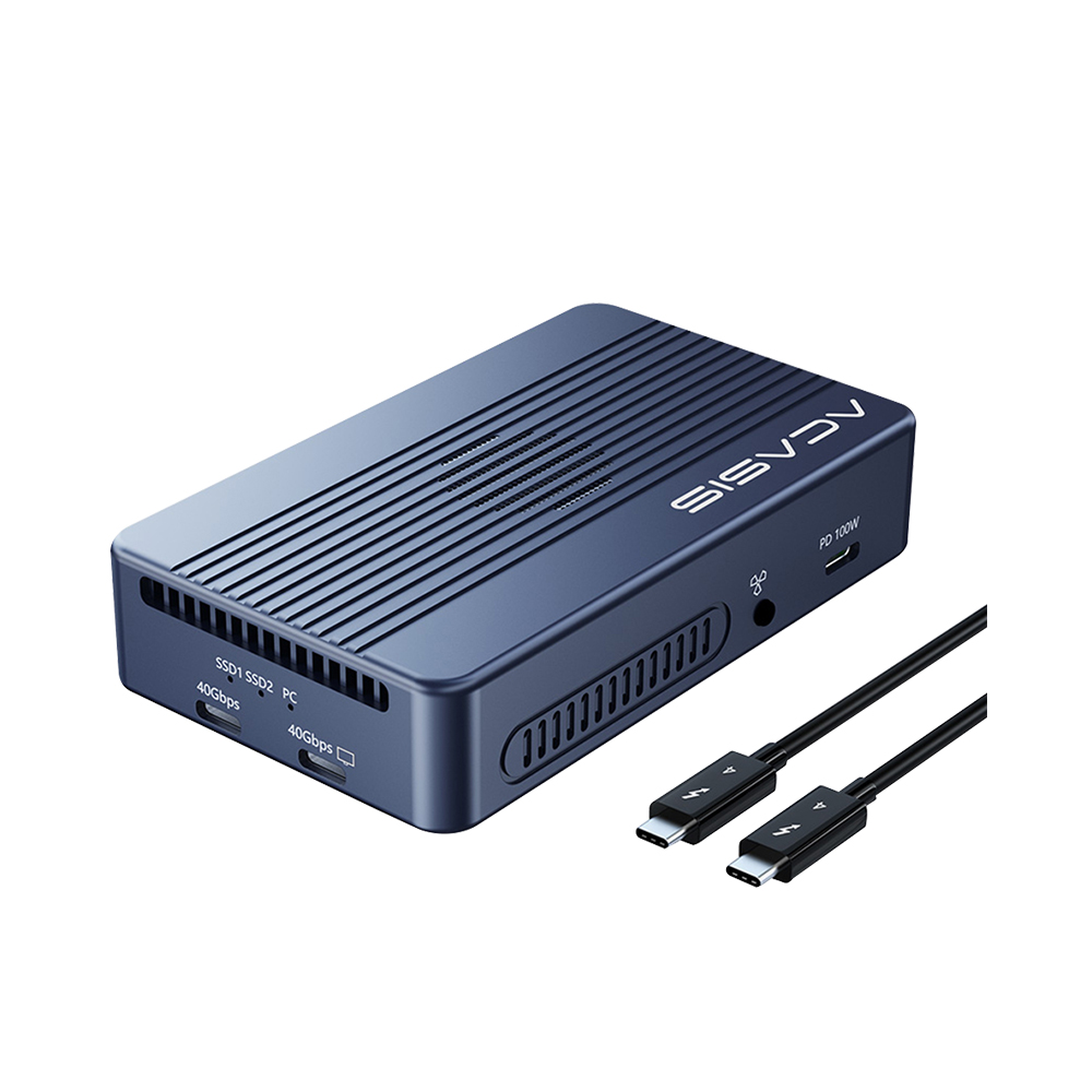 아카시스 하이마트 안심케어 ACASIS 아카시스 TBU-405PROMax USB4 40Gbps RAID NVME SSD 외장 케이스 인클로저 1TB