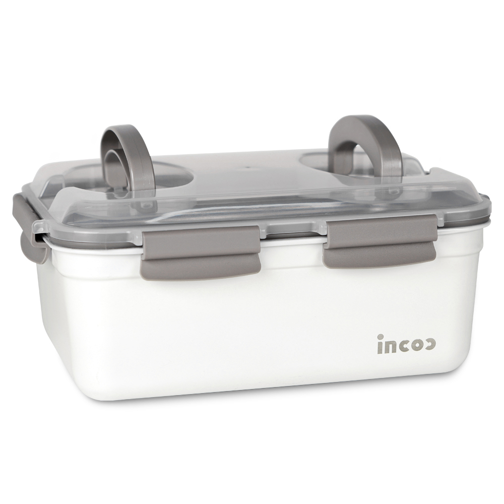 인콕 스텐 밀폐용기 스텐콕 크림 직사각 김치통 1호 5,500ml