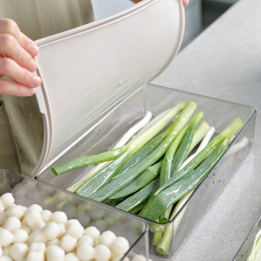 인콕 냉장고 정리용기 투명 밀폐 보관용기 크린킵스 6호 2,650ml 2개