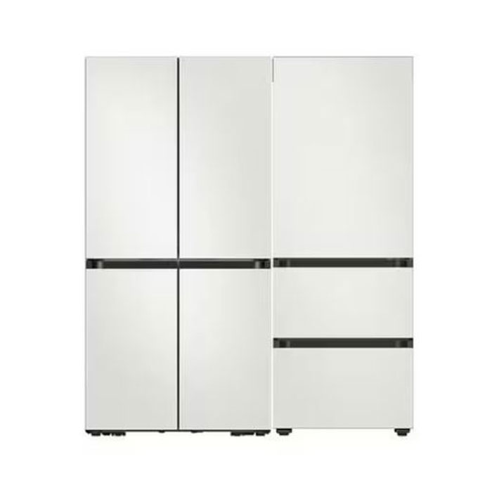 삼성전자 삼성 비스포크 키친핏 냉장고 김치냉장고 세트 코타화이트 RM70F63R2A+RQ33DB74D201