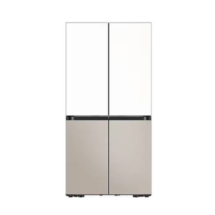 삼성전자 삼성 비스포크 AI 하이브리드 4도어 901L 냉장고 에센셜화이트+에센셜베이지 RM70F91R1ZG