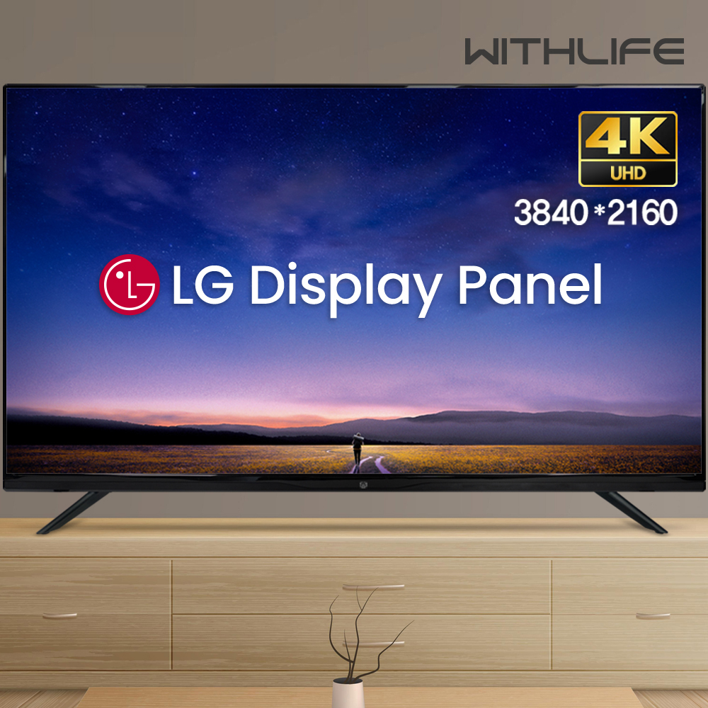 위드라이프 위드라이프 165cm 65인치 TV 4K UHD 대기업정품패널 대형 티비 기사방문 스탠드 설치