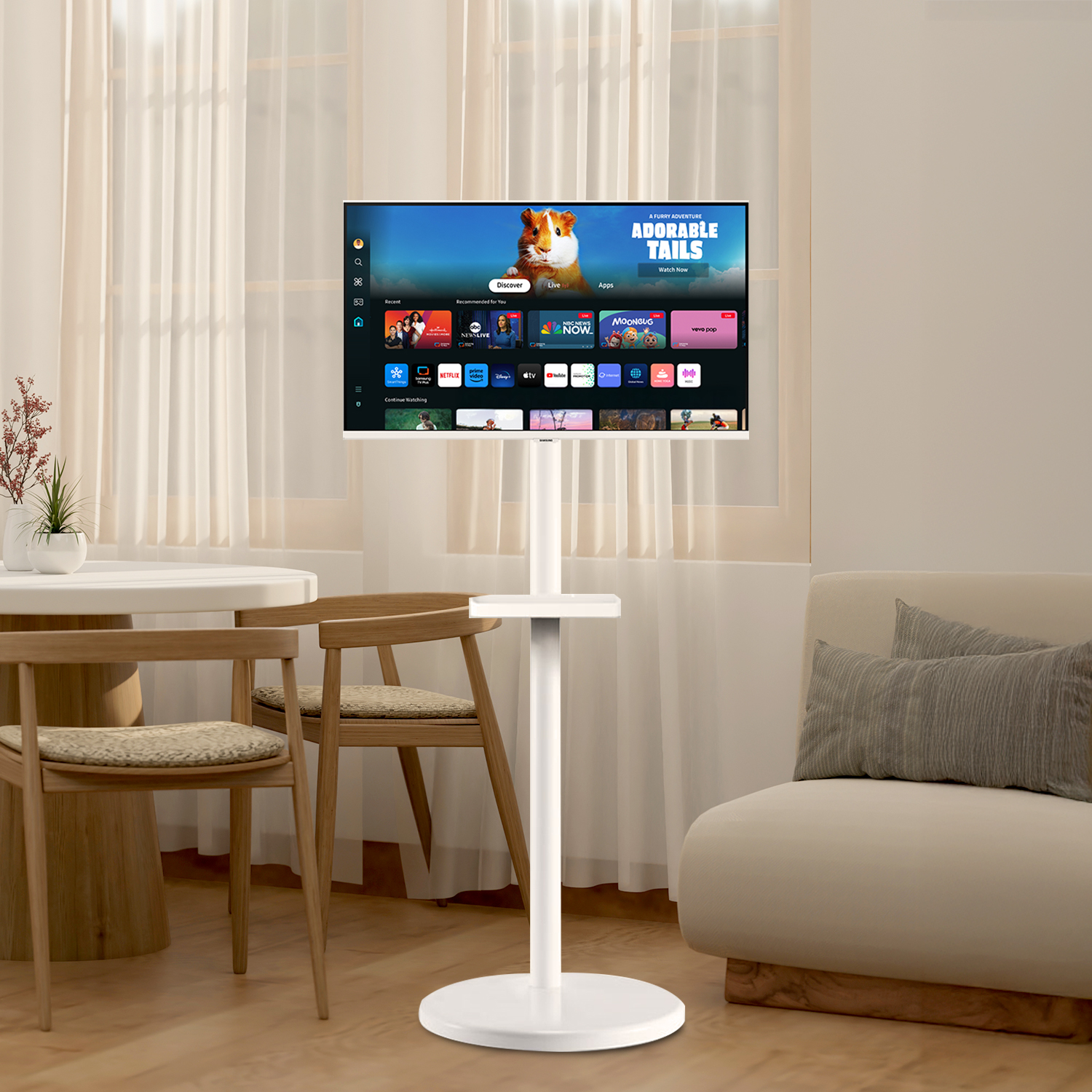 삼성전자 삼성 M5 S27DM501 스마트 모니터 IPTV 68.6cm 27인치 이동식 스탠드 화이트 패키지