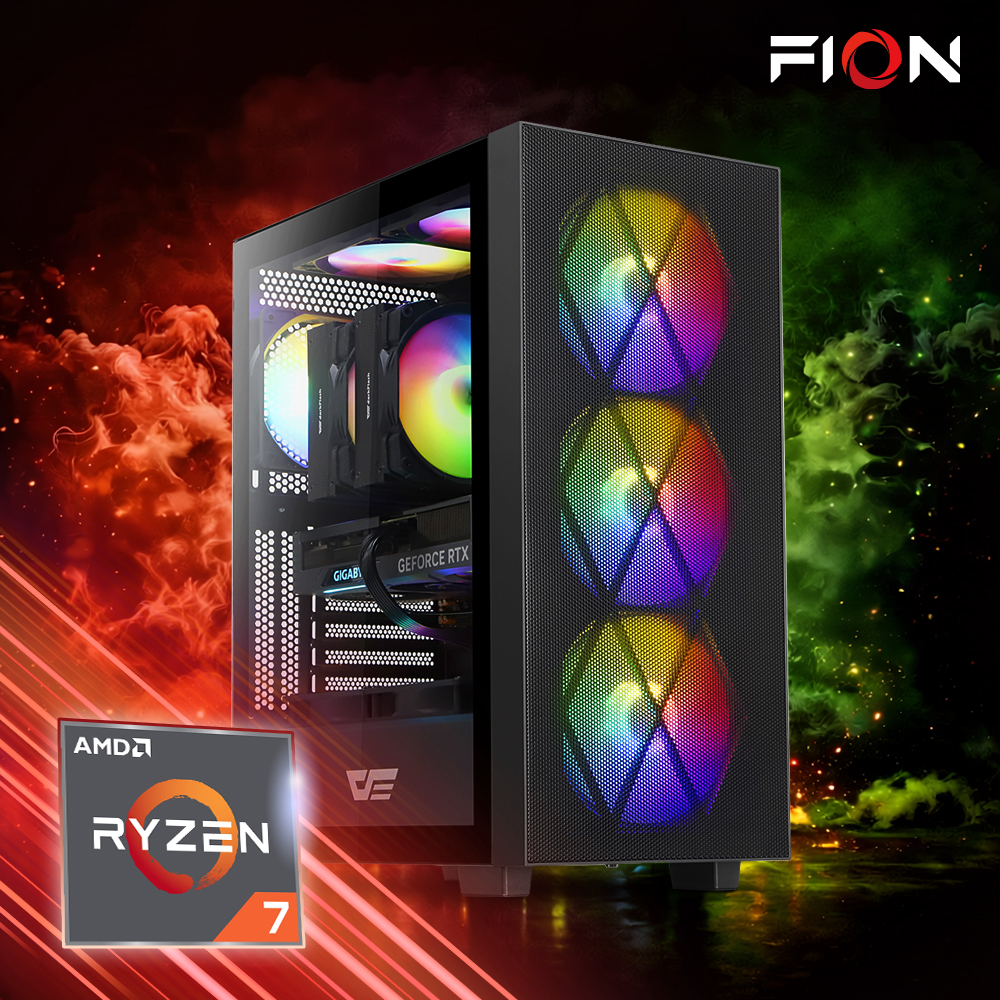 파이온 라이젠7 7800X3D 32G SSD 1T 반본체 조립PC 게이밍 조립식 컴퓨터 본체