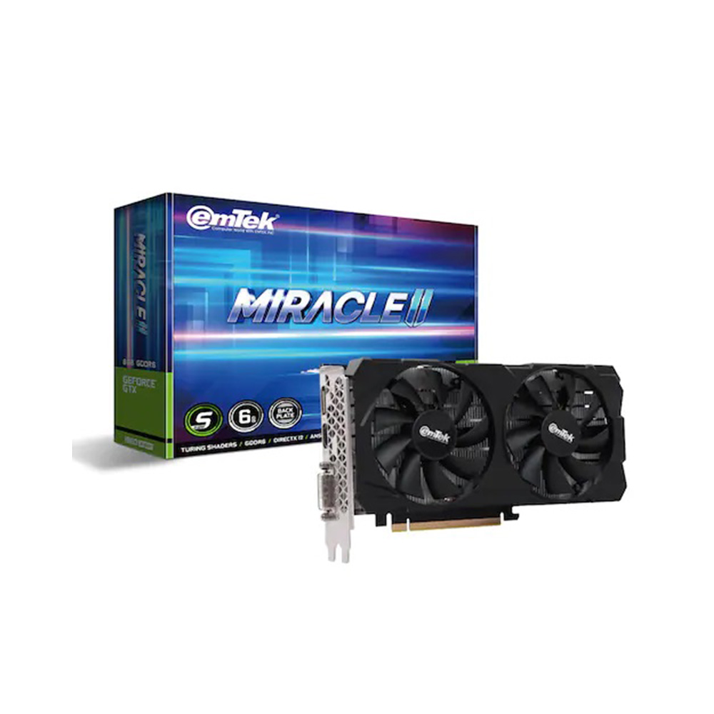 이엠텍 (주)이엠텍아이엔씨 이엠텍 지포스 GTX 1660 SUPER MIRACLE II D6 6GB