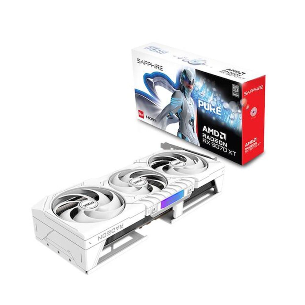 이엠텍 (주)이엠텍아이엔씨 포토리뷰 네페 증정 SAPPHIRE 라데온 RX 9070 XT PURE OC D6 16GB