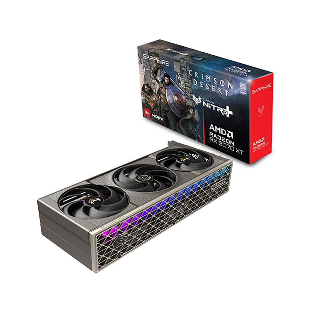 이엠텍 (주)이엠텍아이엔씨 포토리뷰 네페 증정 SAPPHIRE 라데온 RX 9070 XT NITRO+ OC D6 16GB 붉은사막 에디션
