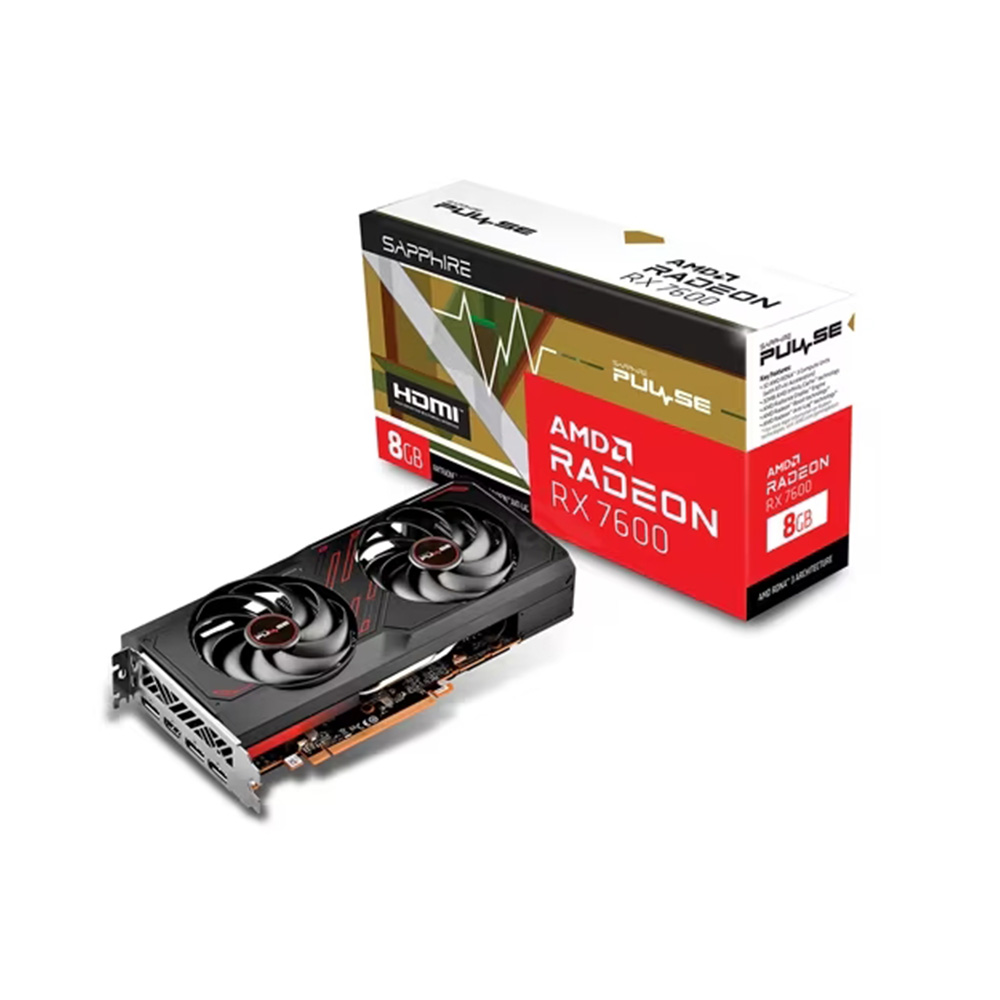 (주)이엠텍아이엔씨 SAPPHIRE 라데온 RX 7600 PULSE OC D6 8GB