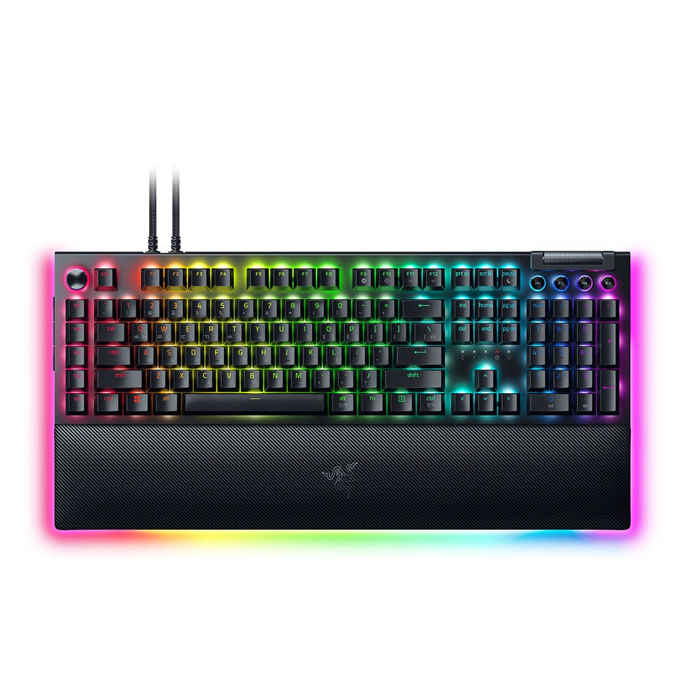 레이저코리아 BlackWidow V4 Pro 기계식 게이밍 키보드 옐로우축 한글배열