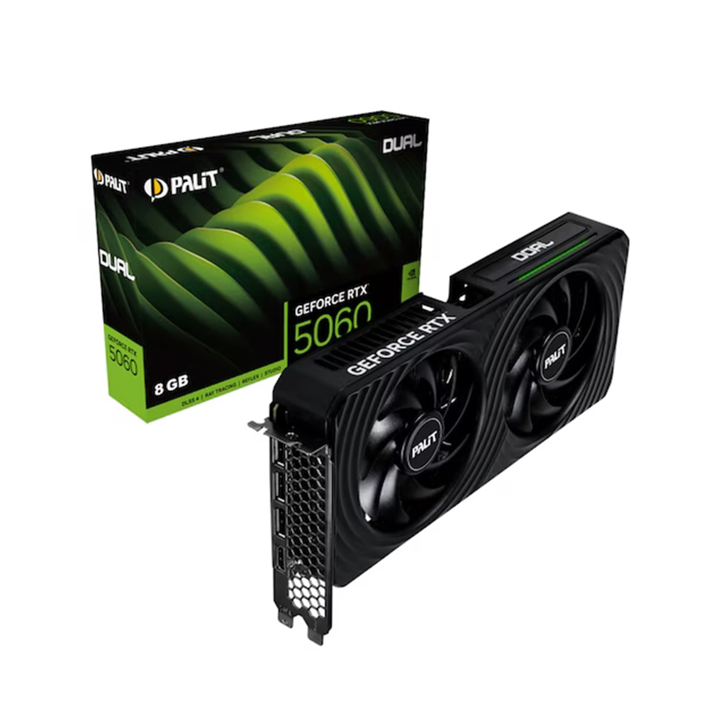 이엠텍 (주)이엠텍아이엔씨 PALIT 지포스 RTX 5060 DUAL D7 8GB 이엠텍